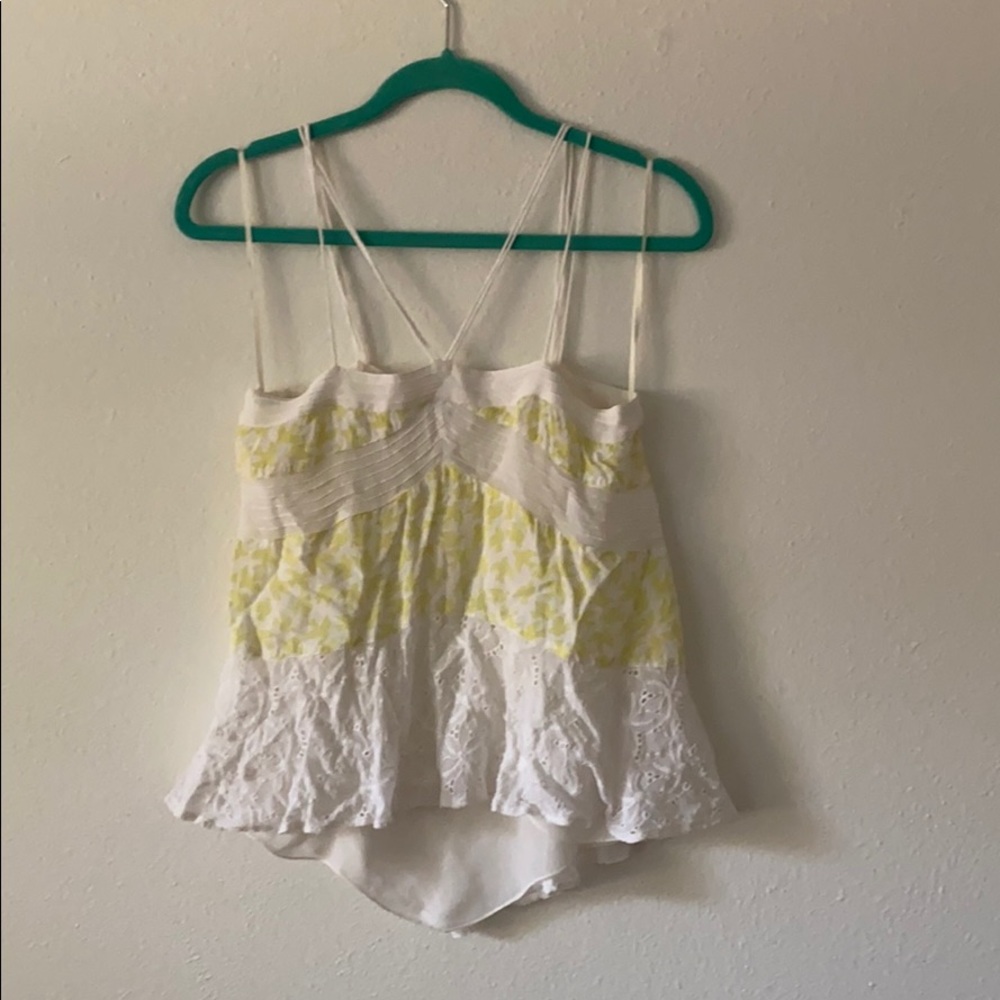 Strappy Floral Anthropologie Tank Top